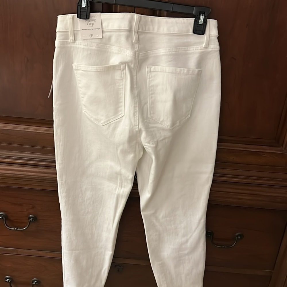 Talbots Women's Straight Jegging Crop White Jeans
Size 8p/NWT - Picture 4 of 5